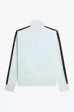 Fred Perry Tonal Taped Men’s Track Jackets Light Aqua Black | OLFWP8365