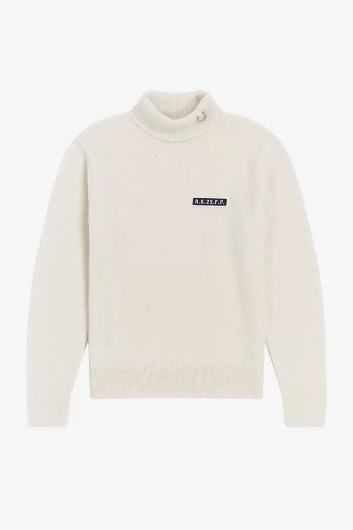 Fred Perry Turtleneck Men’s Jumper Beige | TQGRI1704