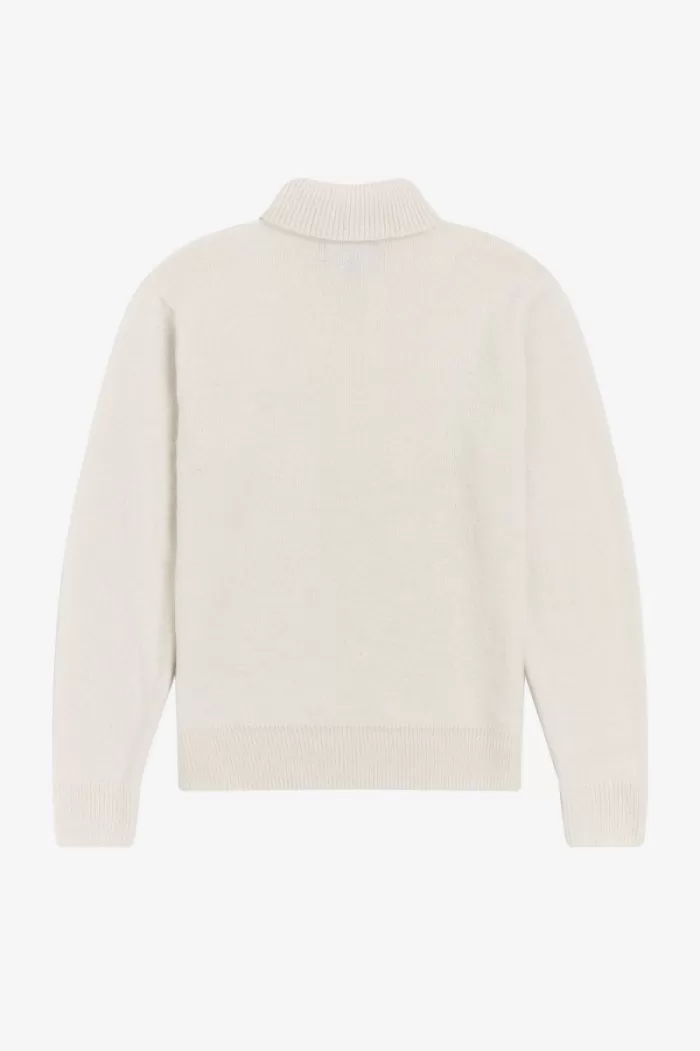 Fred Perry Turtleneck Men’s Jumper Beige | TQGRI1704