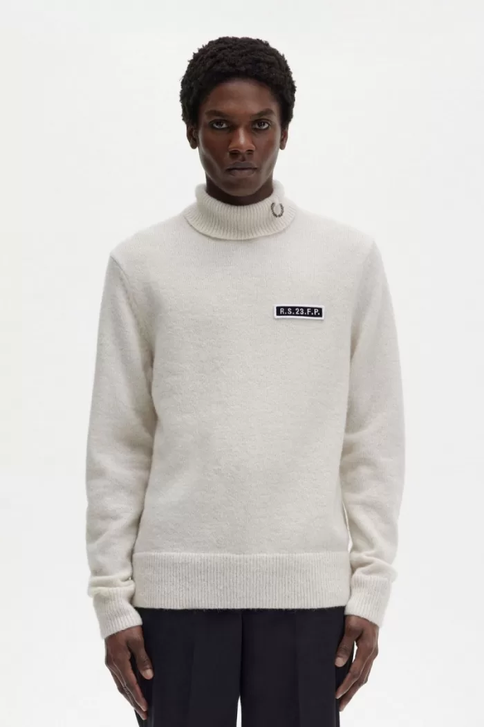 Fred Perry Turtleneck Men’s Jumper Beige | TQGRI1704