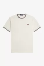 Fred Perry Twin Tipped Men’s T-Shirt Beige Whisky Brown | QAHPC0276