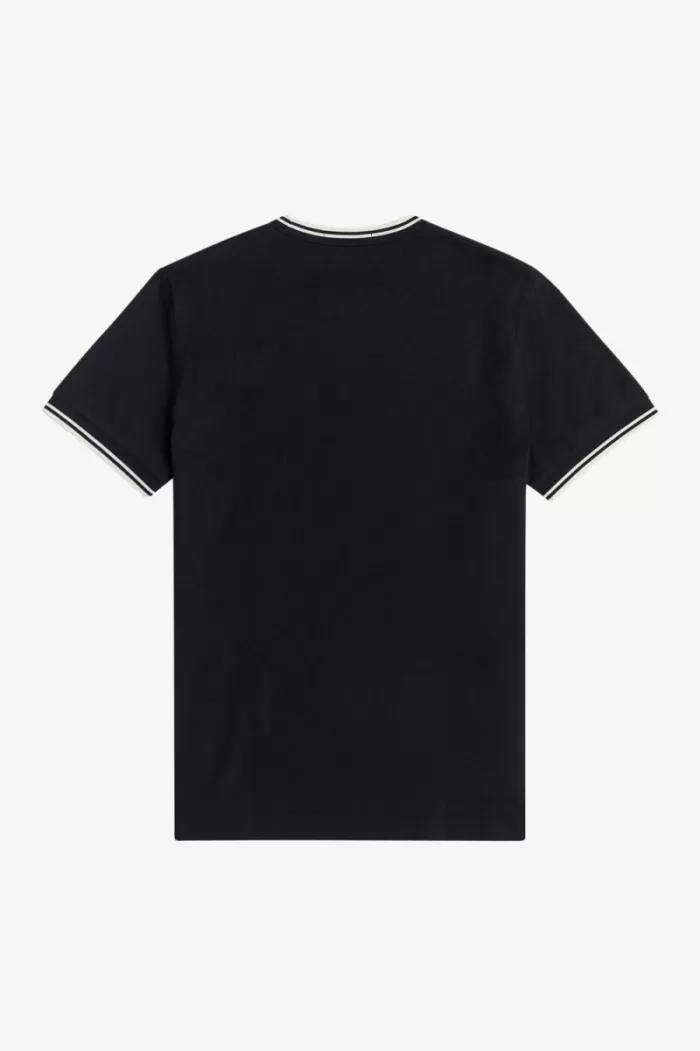 Fred Perry Twin Tipped Men’s T-Shirt Black | AJWRQ8629