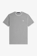 Fred Perry Twin Tipped Men’s T-Shirt Grey | IDGJK2650