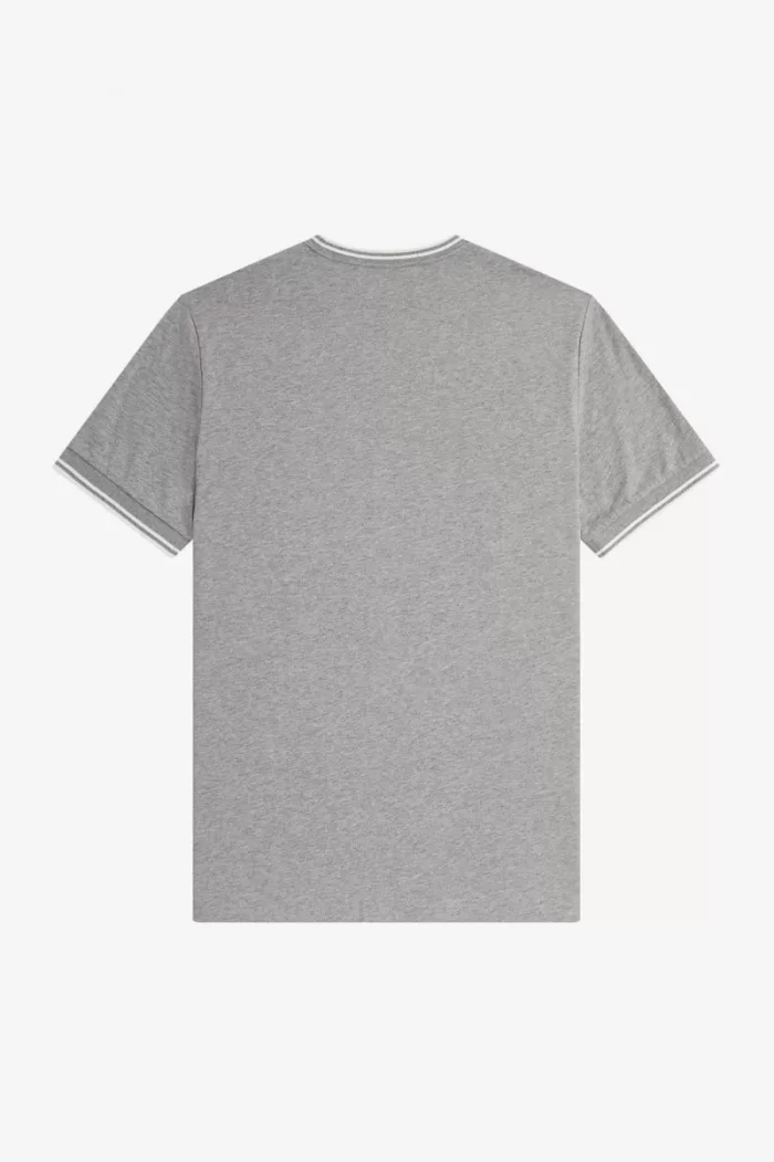 Fred Perry Twin Tipped Men’s T-Shirt Grey | IDGJK2650