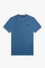 Fred Perry Twin Tipped Men’s T-Shirt Midnight Blue | SHBMV0359