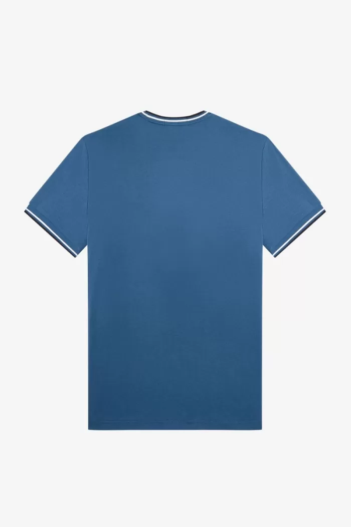 Fred Perry Twin Tipped Men’s T-Shirt Midnight Blue | SHBMV0359