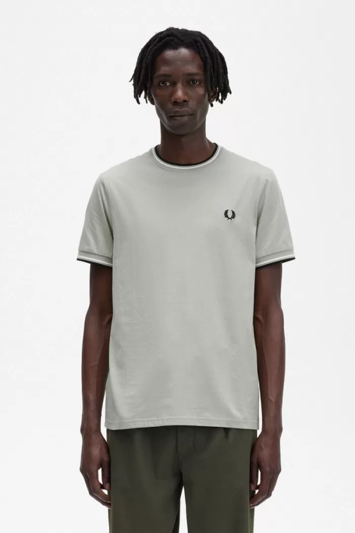 Fred Perry Twin Tipped Men’s T-Shirt Mint | SKDMG0785