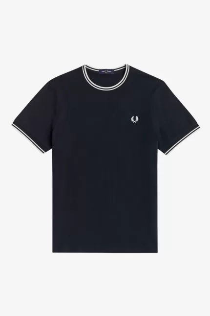 Fred Perry Twin Tipped Men’s T-Shirt Navy | AFLRB8251