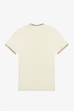 Fred Perry Twin Tipped Men’s T-Shirt Oatmeal | EOSPJ4716