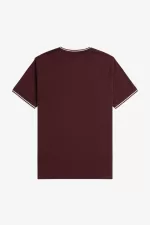 Fred Perry Twin Tipped Men’s T-Shirt Oxblood | XRVPL7965