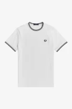 Fred Perry Twin Tipped Men’s T-Shirt White | GSTWR0481