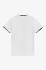 Fred Perry Twin Tipped Men’s T-Shirt White | GSTWR0481