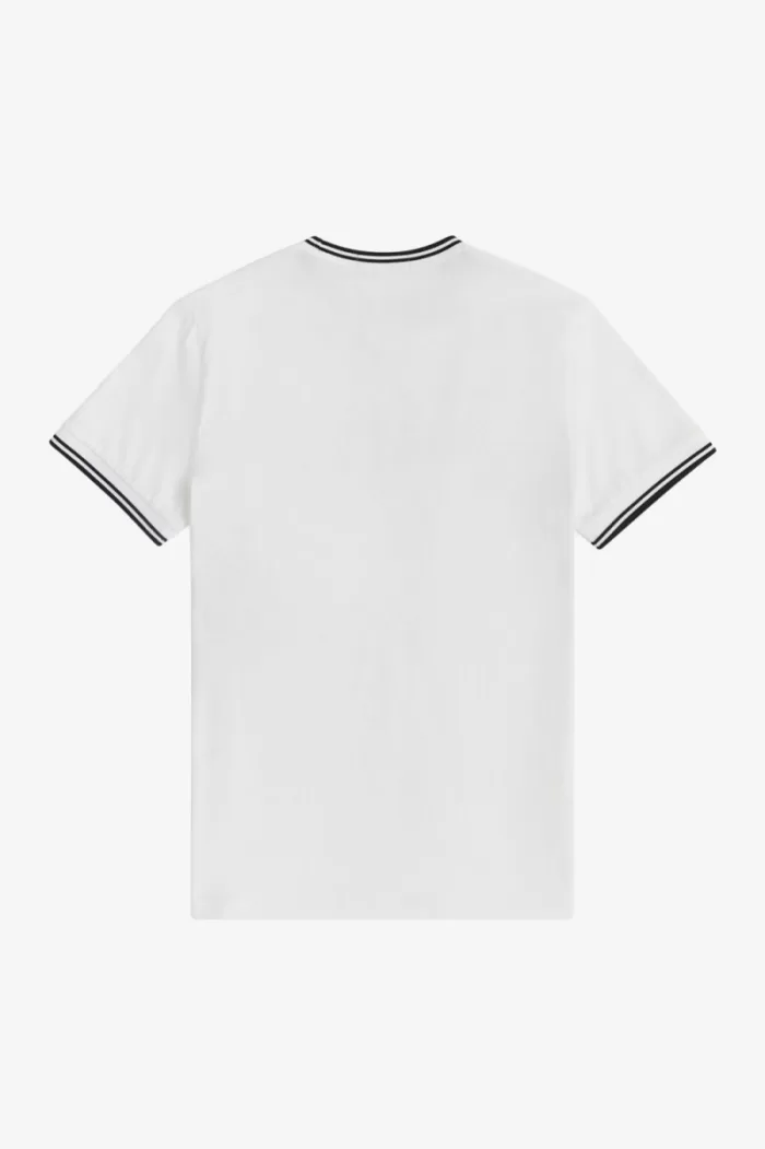 Fred Perry Twin Tipped Men’s T-Shirt White | GSTWR0481