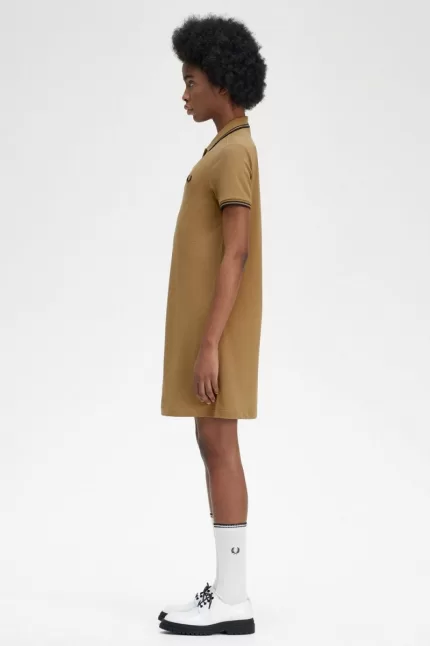 Fred Perry Twin Tipped Shirt Women’s Dress Brown | APYRB7516