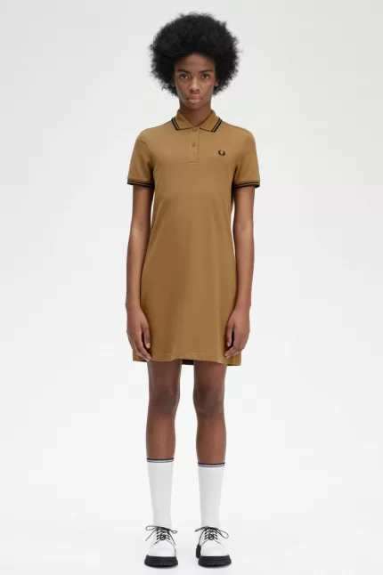 Fred Perry Twin Tipped Shirt Women’s Dress Brown | APYRB7516