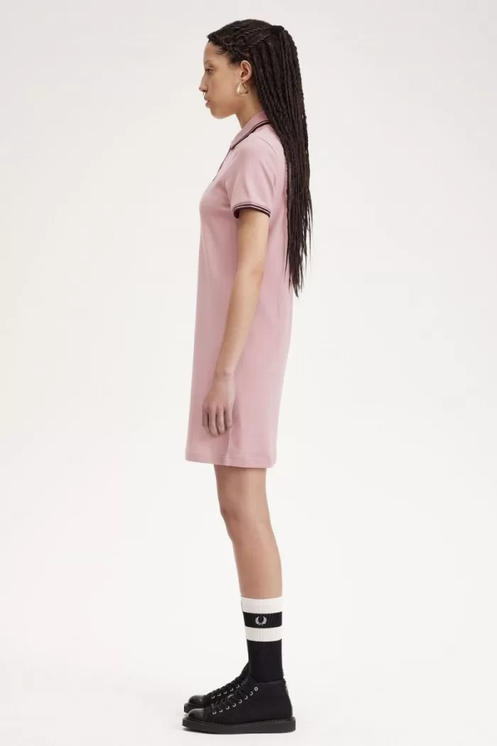 Fred Perry Twin Tipped Shirt Women’s Dress Dusty Rose Pink | OMJGP3510