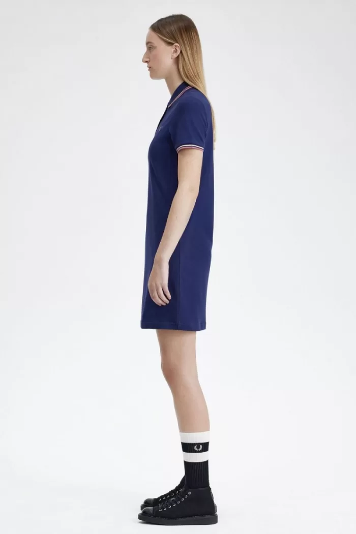 Fred Perry Twin Tipped Shirt Women’s Dress French Navy | LQEPN1534