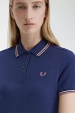 Fred Perry Twin Tipped Shirt Women’s Dress French Navy | LQEPN1534