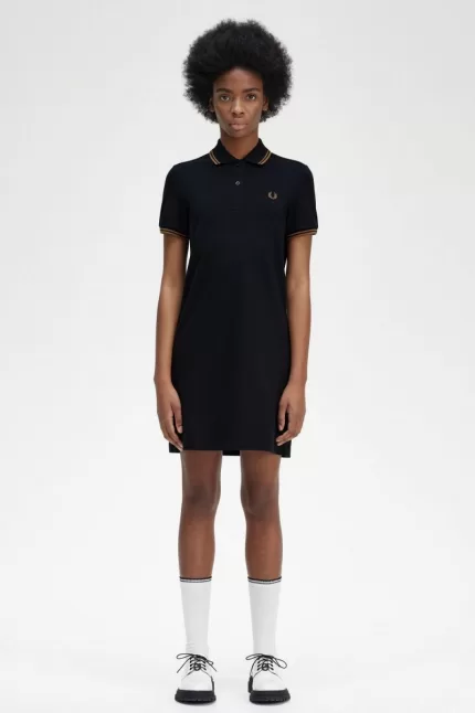 Fred Perry Twin Tipped Shirt Women’s Dress Navy | OQIVC6724