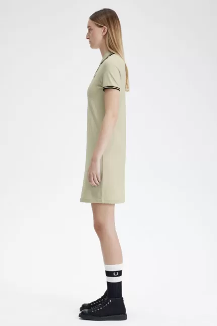 Fred Perry Twin Tipped Shirt Women’s Dress Oatmeal | EVXCI7520