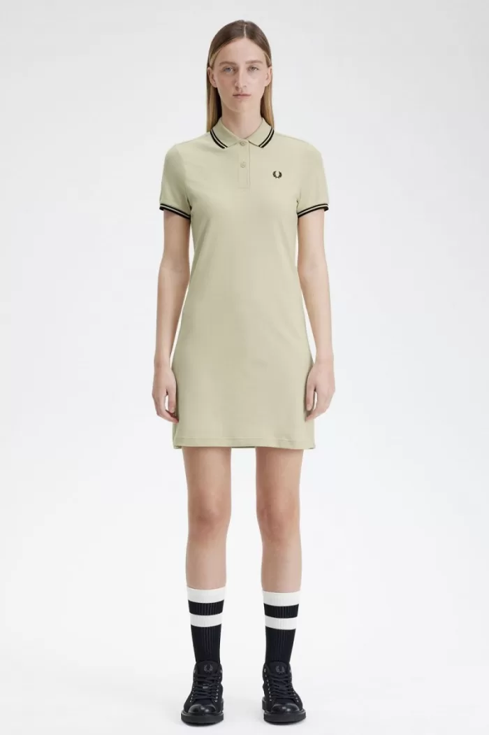 Fred Perry Twin Tipped Shirt Women’s Dress Oatmeal | EVXCI7520