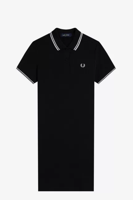 Fred Perry Twin Tipped Women’s Dress Black | PLJGH9426