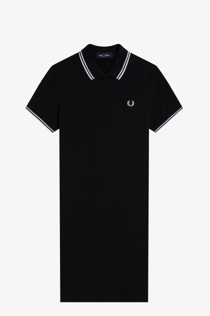 Fred Perry Twin Tipped Women’s Dress Black | PLJGH9426