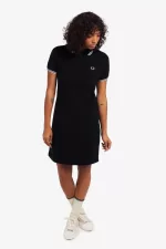 Fred Perry Twin Tipped Women’s Dress Black | PLJGH9426