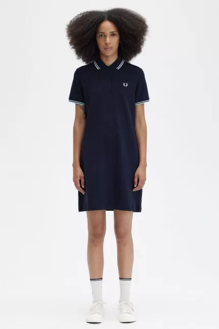 Fred Perry Twin Tipped Women’s Dress Navy | OZYHX9460