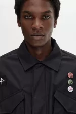 Fred Perry Utility Men’s Jackets Black | PQCZR4923