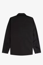 Fred Perry Utility Men’s Shirt Black | QOGWA5194