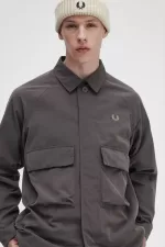 Fred Perry Utility Men’s Shirt Gunmetal | OBTHZ0293