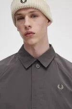 Fred Perry Utility Men’s Shirt Gunmetal | OBTHZ0293