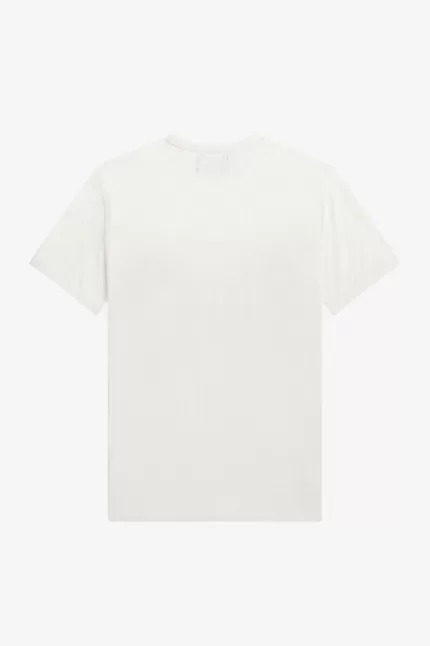 Fred Perry Vine Graphic Men’s T-Shirt Snow White | KMBNA3629