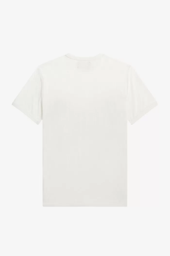 Fred Perry Vine Graphic Men’s T-Shirt Snow White | KMBNA3629