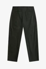 Fred Perry Waffle Cord Tapered Men’s Pants Night Green | WKZAX1365