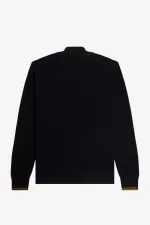 Fred Perry Waffle Stitch Half Zip Men’s Jumper Navy | CSQGU3281