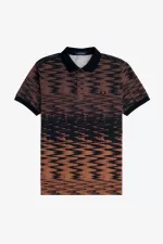 Fred Perry Wave Graphic Men’s Polo Shirt Black | RAMYZ8642