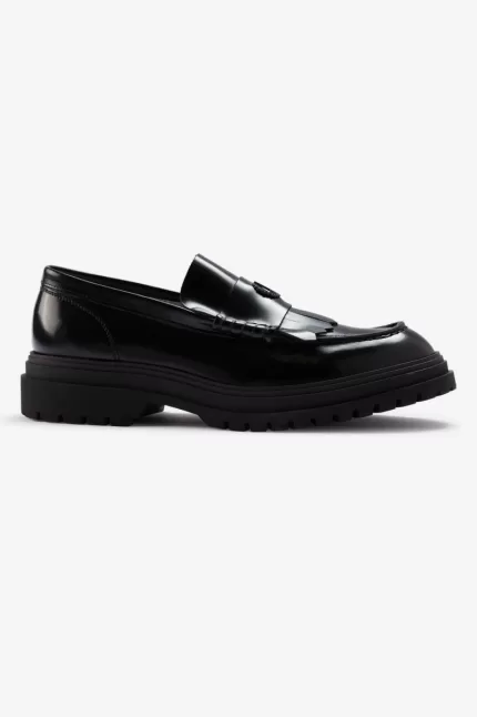 Fred Perry Women’s Loafers Black | VOTUF6985