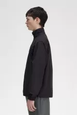 Fred Perry Woven Track Men’s Jackets Black | EPGOK1350