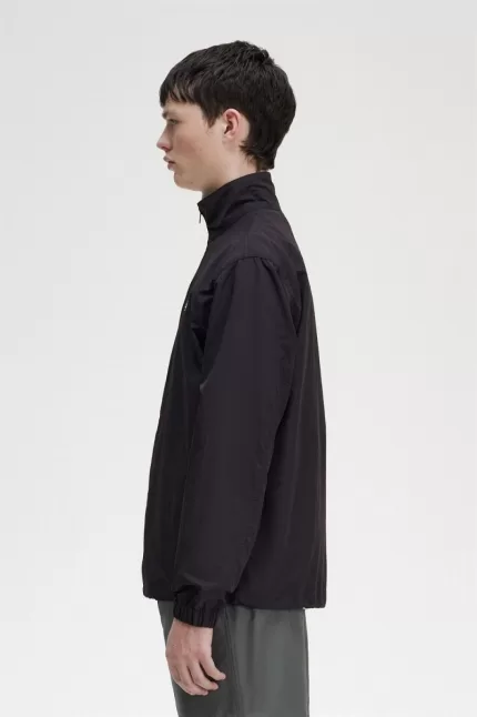 Fred Perry Woven Track Men’s Jackets Black | EPGOK1350