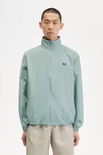 Fred Perry Woven Track Men’s Jackets Silver Blue | SRMIT5840