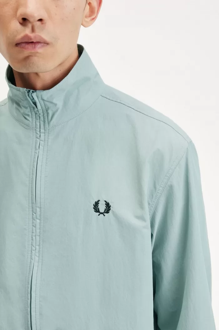 Fred Perry Woven Track Men’s Jackets Silver Blue | SRMIT5840