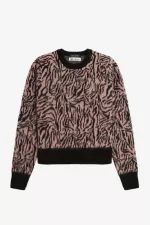 Fred Perry Zebra Women’s Jumper Dusty Rose Pink | DTBJP3182