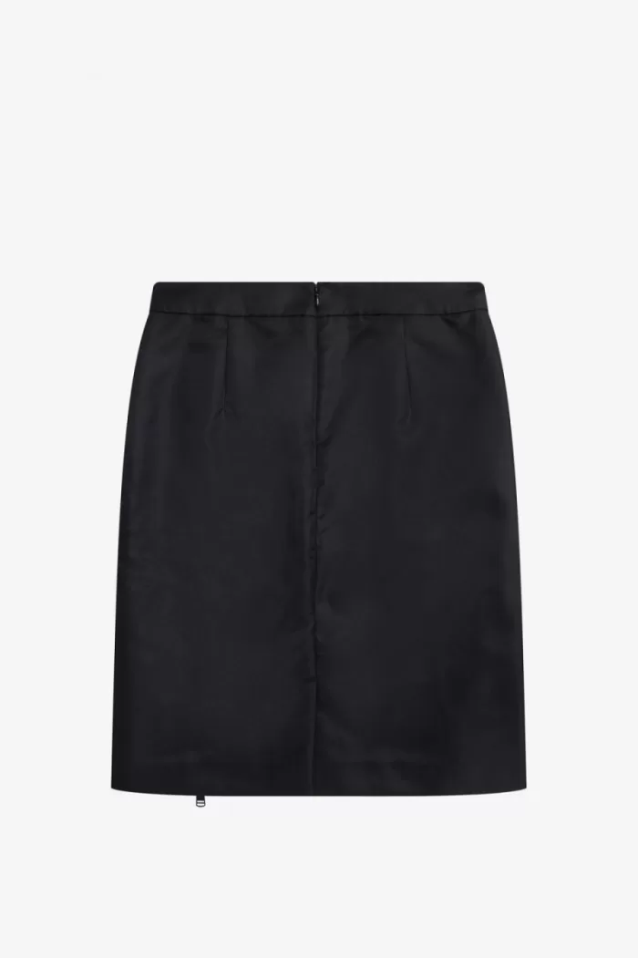 Fred Perry Zip Detail Women’s Skirts Black | LOKDB5260