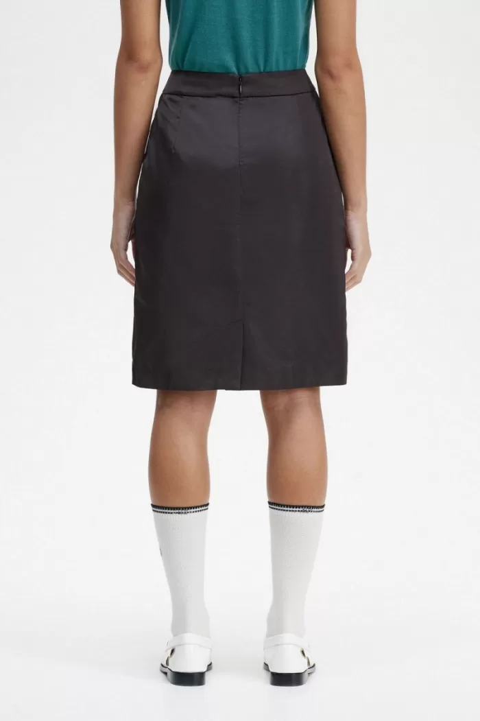 Fred Perry Zip Detail Women’s Skirts Black | NWVRE1509