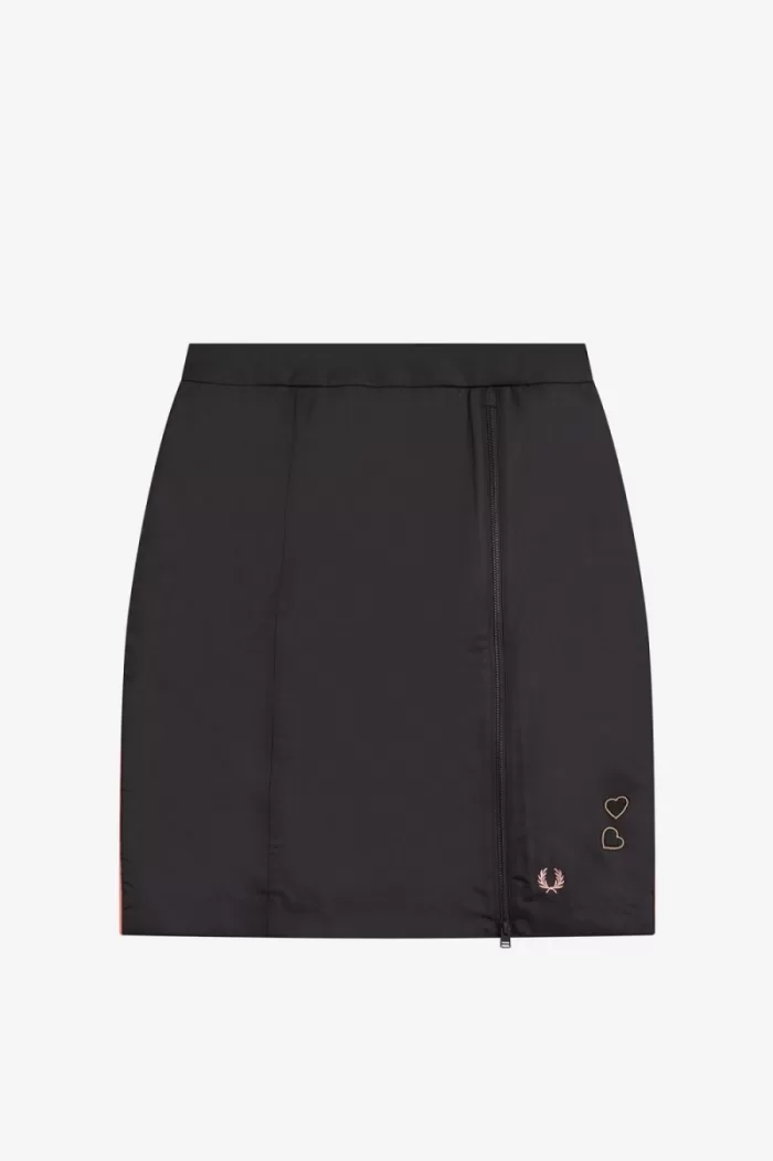 Fred Perry Zip Detail Women’s Skirts Black | NWVRE1509