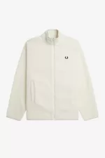 Fred Perry Zip Through Borg Fleece Men’s Sweatshirts Beige | KGYHV5317